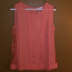 Sleeveless Orange top